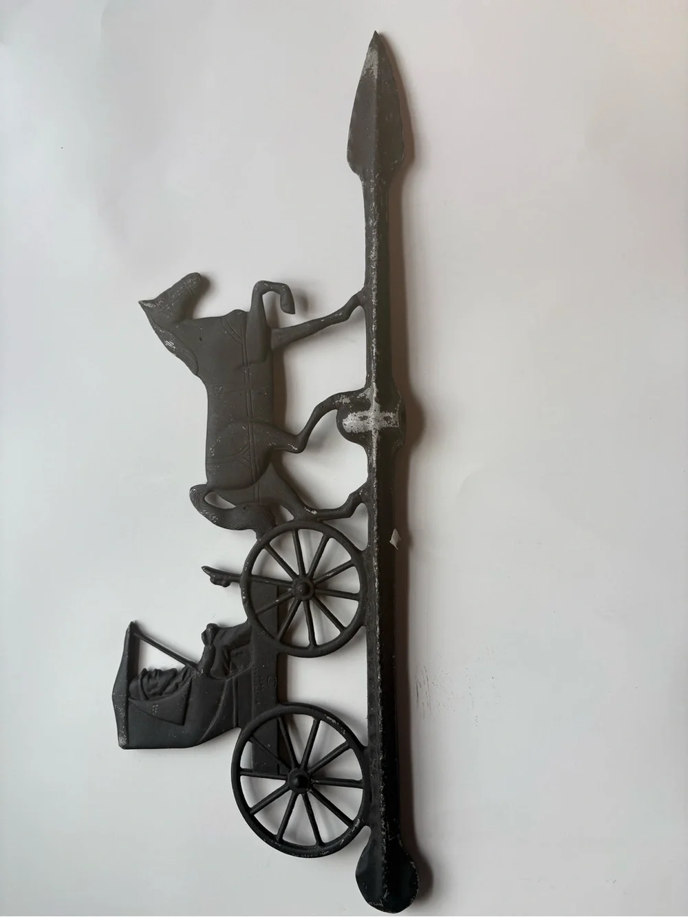 Cast Iron Wagon Wall Hook - Black